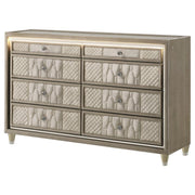 Lorient - 8-Drawer LED Bedroom Dresser Cabinet - JaxCo Furniture