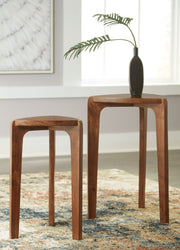 Brynnleigh - Medium Brown - Accent Table Set (Set of 2) - JaxCo Furniture