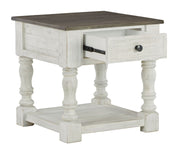 Havalance - White / Gray - Square End Table - JaxCo Furniture