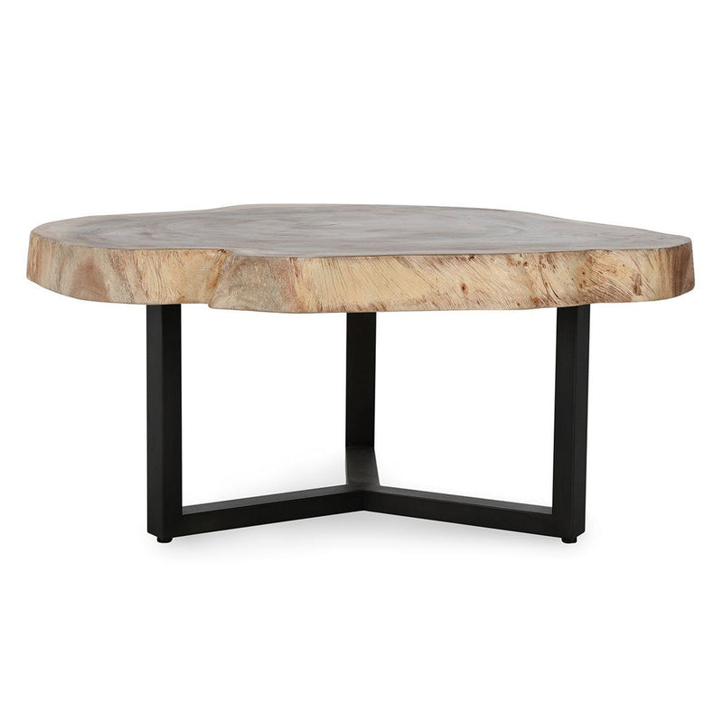 Celine - Live Edge Coffee Table - Natural - JaxCo Furniture