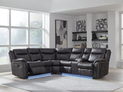Sultan Meadow - Carbon - 2-Piece Reclining Sectional - JaxCo Furniture
