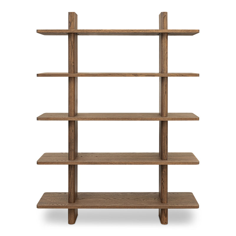 Casey - Large Standard Bookcase - Dark Brown - JaxCo Furniture