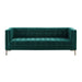 Isaac - Channel Stitch Velvet Sofa - JaxCo Furniture