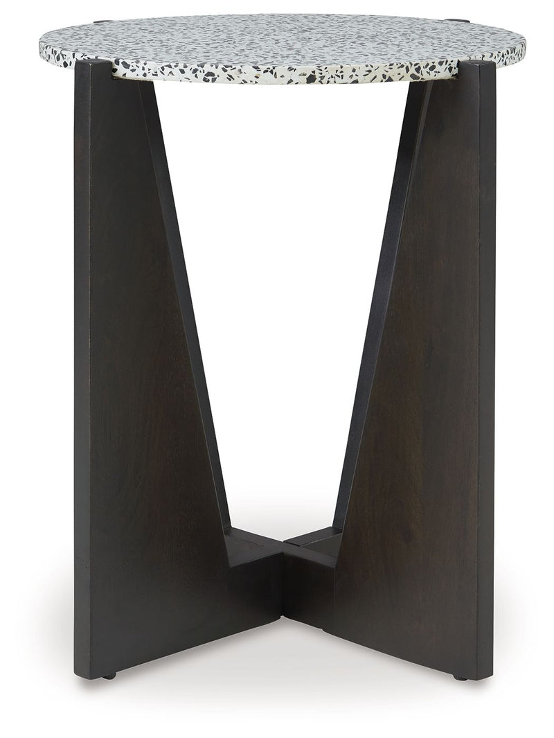 Tellrich - Black / White - Accent Table - JaxCo Furniture