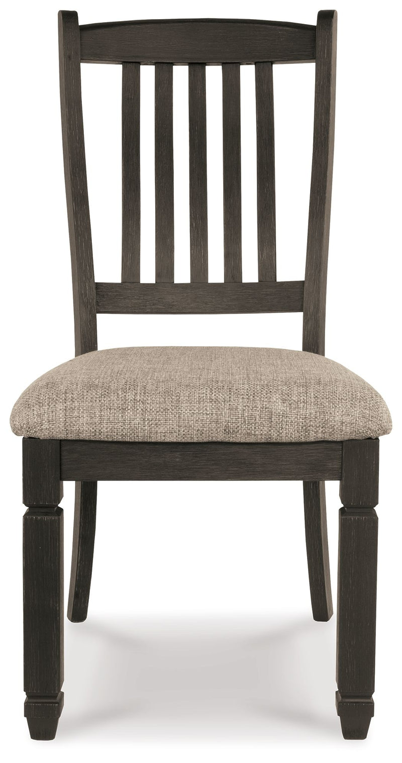 Tyler - Black / Grayish Brown - Dining UPH Side Chair (Set of 2) - Slatback - JaxCo Furniture