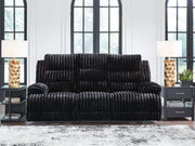 Rhine Falls - Onyx - Reclining Power Sofa With Drop Down Table - JaxCo Furniture