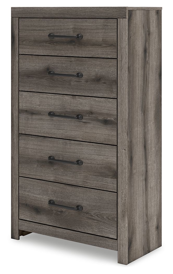 Graystorm - Brown Gray - Five Drawer Chest - JaxCo Furniture