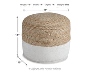 Sweed - Round - Pouf - JaxCo Furniture