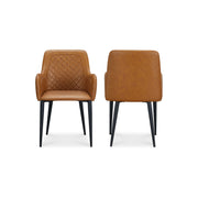 Cantata - Vegan Leather Dining Chair (Set of 2) - Tawny - JaxCo Furniture