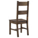 Coleman - Dining Side Chair (Set of 2) - Rustic Golden Brown - JaxCo Furniture