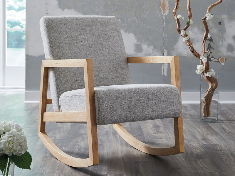 Wychworth - Gray / Natural - Accent Chair - JaxCo Furniture