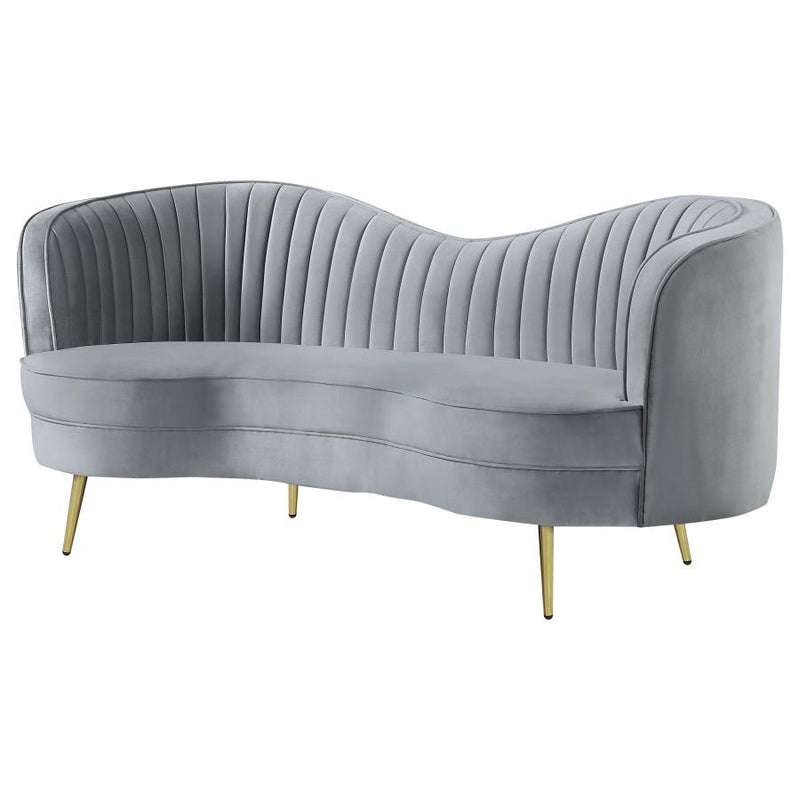 Sophia - Upholstered Channel Tufted Loveseat - JaxCo Furniture