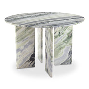 Celia - Round Dining Table - Green / Gray - JaxCo Furniture