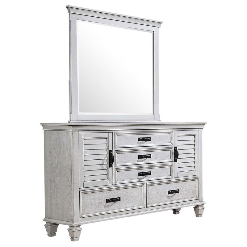 Franco - 5-Drawer Dresser With Mirror - JaxCo Furniture