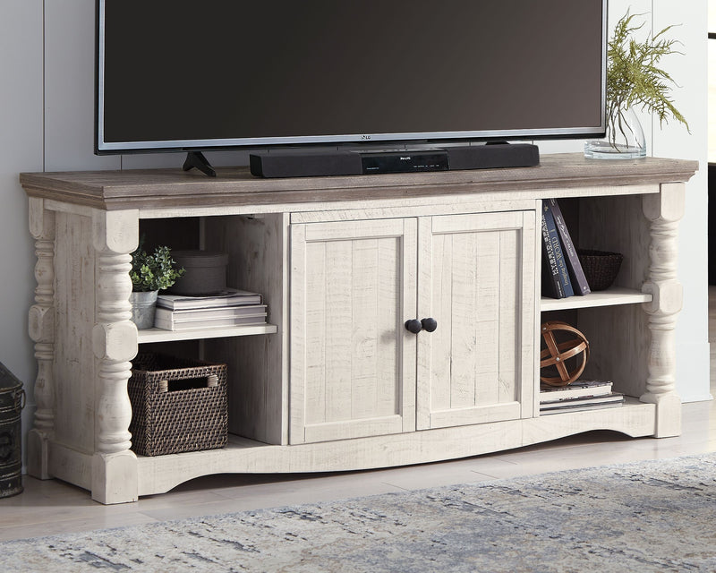 Havalance - Brown / Beige - Extra Large TV Stand - 2 Doors - JaxCo Furniture