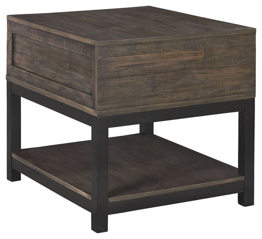 Johurst - Grayish Brown - Rectangular End Table - JaxCo Furniture
