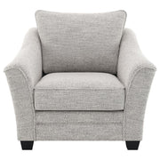 Tomkins - Boucle Upholstered Chair - Light Gray - JaxCo Furniture