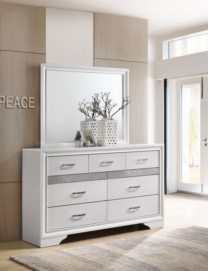 Miranda - 7-drawer Dresser With Mirror - JaxCo Furniture