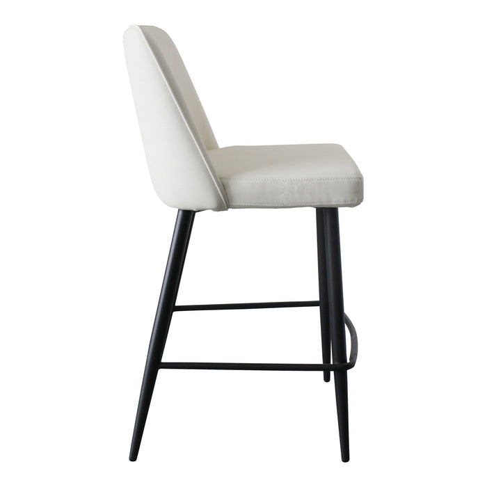 Emelia - Counter Stool - Ivory - JaxCo Furniture