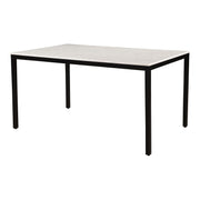 Parson - Small Marble Dining Table - Black - JaxCo Furniture