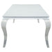 Carone - Rectangular Glass Top Dining Table - JaxCo Furniture