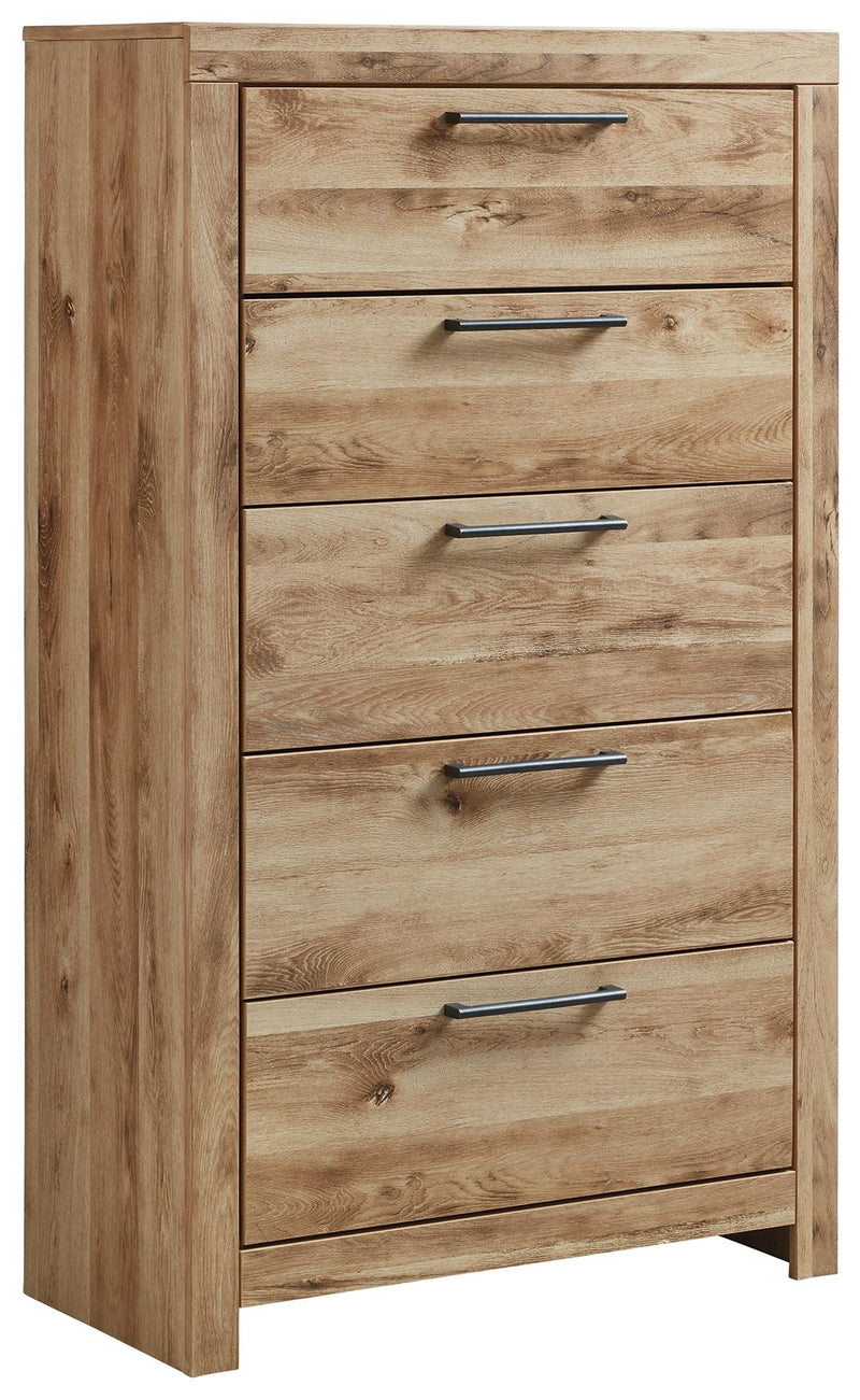 Hyanna - Tan Brown - Five Drawer Chest - JaxCo Furniture