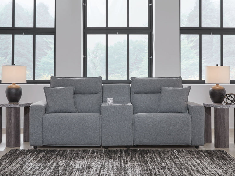 ModMax II - Salt And Pepper - Reclining Sectional - JaxCo Furniture
