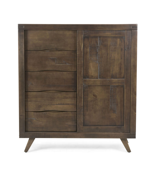 Pasco - Gentleman's Chest With Glides - Brown - JaxCo Furniture