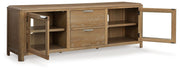Rencott - Light Brown - Extra Large TV Stand - JaxCo Furniture