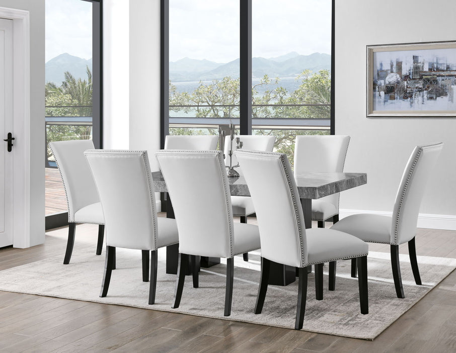 Camila - Rectangular Dining Set - Gray Top - JaxCo Furniture