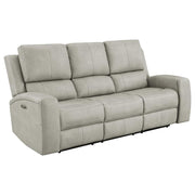 Brickston - Triple Power Reclining Sofa Set - JaxCo Furniture