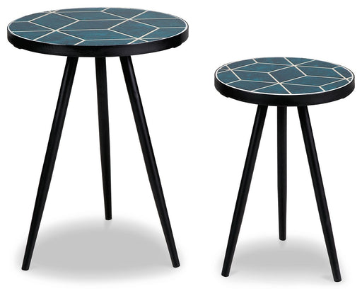 Clairbelle - Teal - Accent Table (Set of 2) - JaxCo Furniture