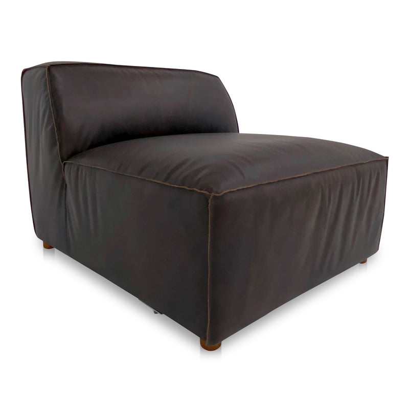 Form - Slipper Chair - Espresso Brown - JaxCo Furniture