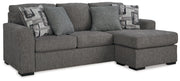 Gardiner - Pewter - Sofa Chaise - JaxCo Furniture