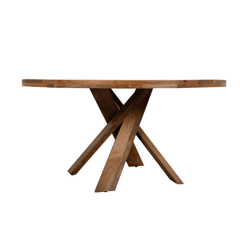 Crossings - Downtown Round Dining Table - Amber - JaxCo Furniture