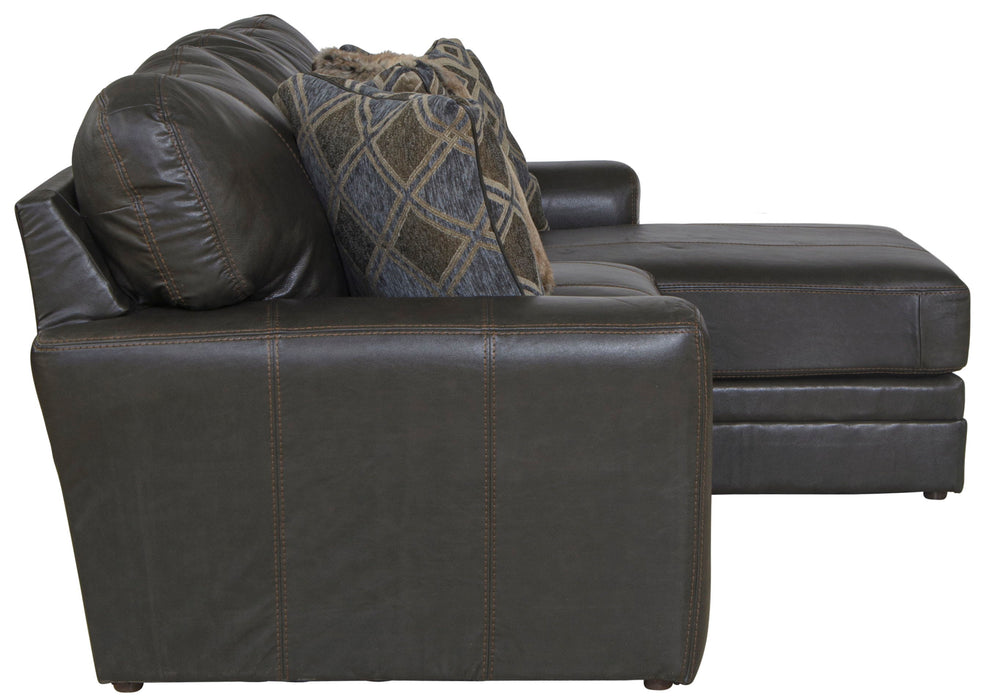 Denali - Italian Leather Match Sectional - JaxCo Furniture