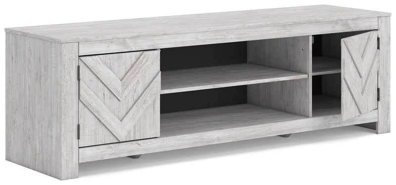 Cayboni - LG TV Stand With Fireplace Option - JaxCo Furniture