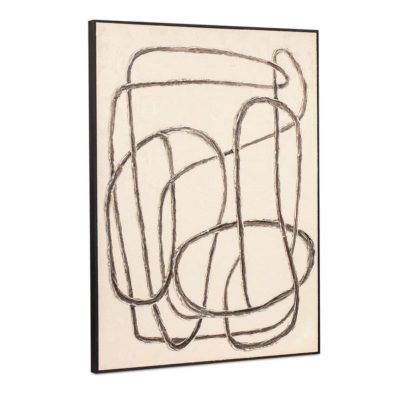 Encounters - Framed Painting - Beige - JaxCo Furniture