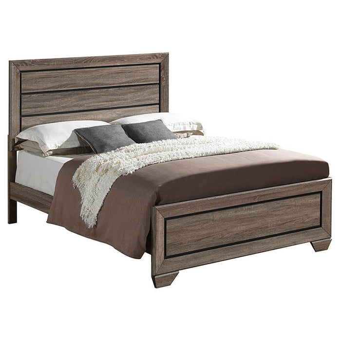 Kauffman - Transitional High Headboard Panel Bed Bedroom Set - JaxCo Furniture