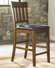 Ralene - Medium Brown - Upholstered Barstool (Set of 2) - JaxCo Furniture