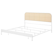 Amherst - Radio Weave Rattan Metal Bed - JaxCo Furniture