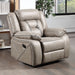 Tyson - Glider Recliner - Pearl Silver - JaxCo Furniture