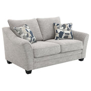 Tomkins - Boucle Upholstered Loveseat - Light Gray - JaxCo Furniture