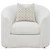 Rainn - Boucle Upholstered Sloped Arm Accent Chair - Latte - JaxCo Furniture