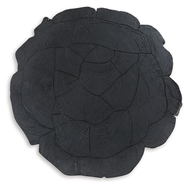 Wimbell - Black - Round Cocktail Table - JaxCo Furniture