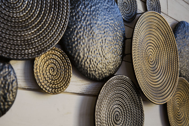 Emsley - Metallic / Black / Gray - Wall Decor - JaxCo Furniture