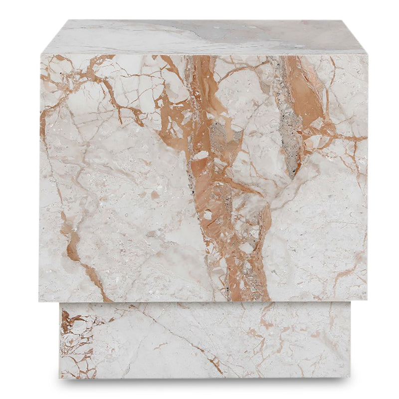 Layla - Side Table - Breccia Marble - JaxCo Furniture