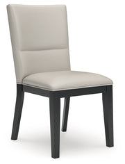 Glinari - Taupe / Black - Dining Upholstered Side Chair (Set of 2) - JaxCo Furniture