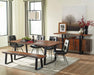 Ditman - Live Edge Dining Table - Gray Sheesham - JaxCo Furniture