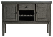 Hallanden - Gray - Dining Room Server - JaxCo Furniture